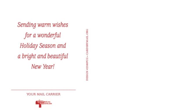 #2500PCG - Jolly Postman “Happy Holidays” Postcard - Image 2