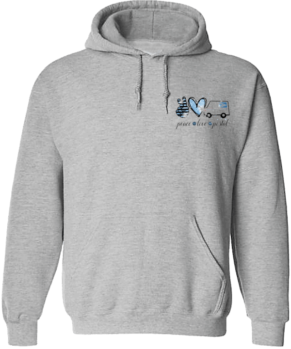 #HSWSC10 - Peace Love Postal Crest Hoodie