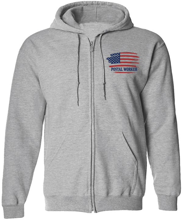 #HZSWS04 - Swoosh Flag (Red & Blue) Zipper Hoodie