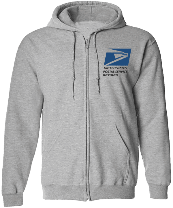 #HZSWS07 - USPS Logo Retired Zipper Hoodie