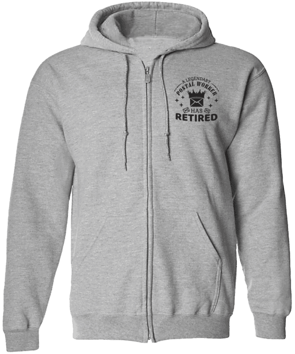 #HZSWS19 - Legendary Postal Worker Retired Zipper Hoodie