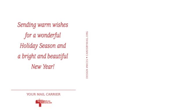 #MC25 - Santa & Reindeer “Merry Christmas” Postcard - Image 2